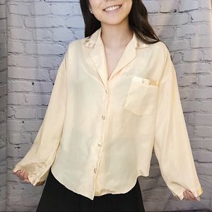 Victoria’s Secret | Cream Satin Top | Size XS